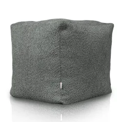 Pouf Sitzwürfel Quadratisch - Teddy-Bouclé – Ansicht 3