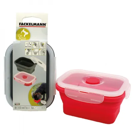 Quadratischer Hundenapf 350ml aus strapazierfähigem Material, Zubehör für Haustiere