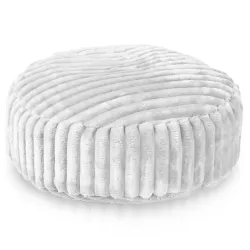 Runder Fußhocker - Breitcord Royal