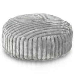 Runder Fußhocker - Breitcord Royal