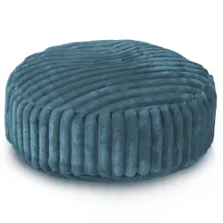 Runder Fußhocker - Breitcord Royal