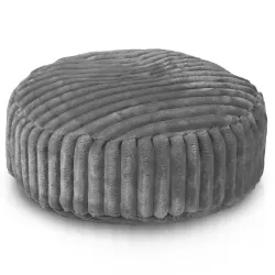 Runder Fußhocker - Breitcord Royal