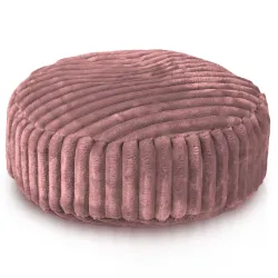 Runder Fußhocker - Breitcord Royal