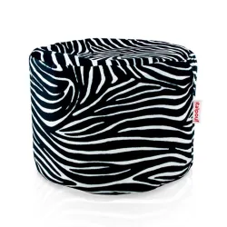 Pouf Runder Sitzhocker Zylinder - Premium Print-Stoff