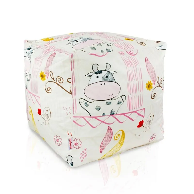 Pouf Sitzwürfel Quadratisch - Premium Print-Stoff – Ansicht 23