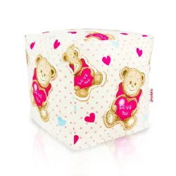 Pouf Sitzwürfel Quadratisch - Premium Print-Stoff