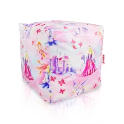 Pouf Sitzwürfel Quadratisch - Premium Print-Stoff