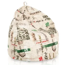 Kinder-Sitzsack L - Premium Print-Stoff