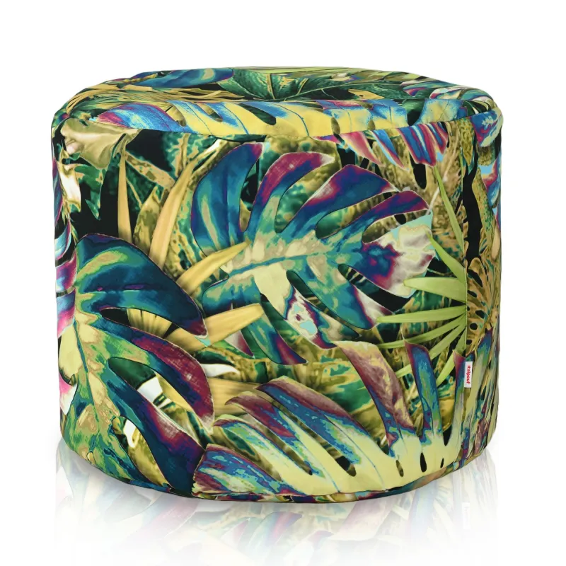 Pouf Runder Sitzhocker Zylinder - Premium Print-Stoff – Ansicht 5