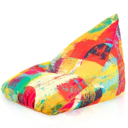 Boden-Sitzsack XL Bermuda - Premium Print-Stoff
