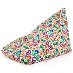 Boden-Sitzsack XL Bermuda - Premium Print-Stoff