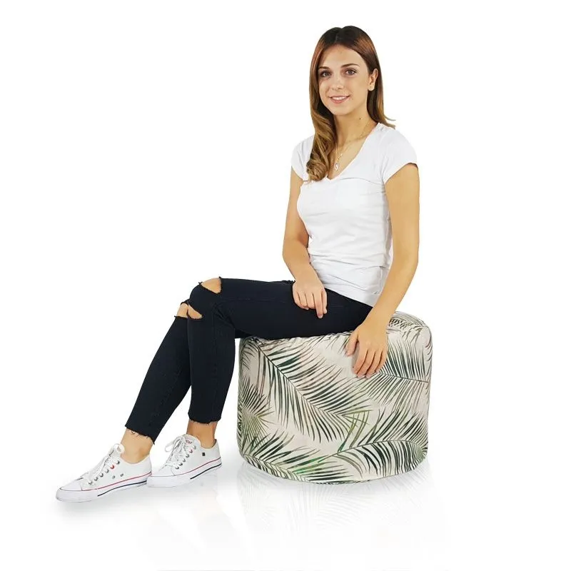 Pouf Runder Sitzhocker Zylinder - Premium Print-Stoff – Ansicht 33