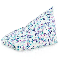 Boden-Sitzsack XL Bermuda - Premium Print-Stoff
