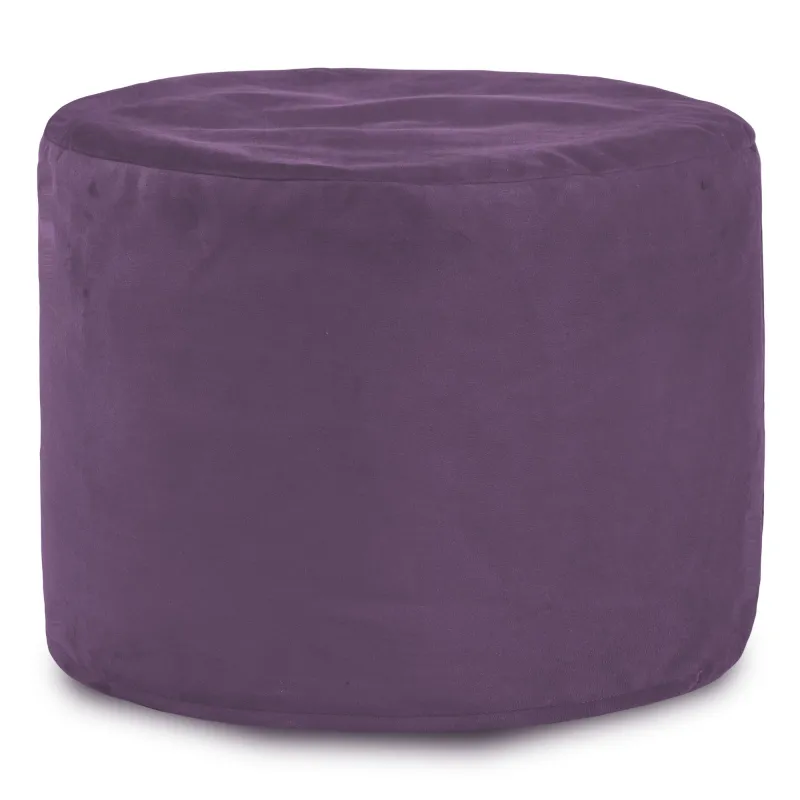 Pouf Runder Sitzhocker Zylinder - Soft-Velours – Ansicht 4