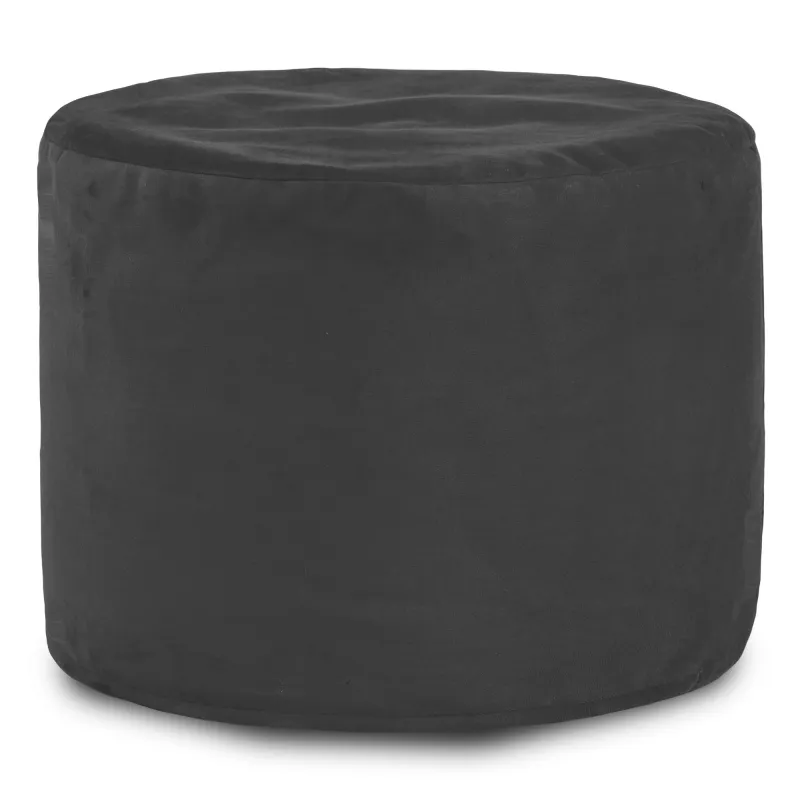 Pouf Runder Sitzhocker Zylinder - Soft-Velours – Ansicht 5