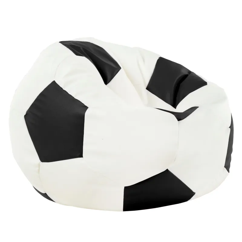 Schwarz Sitzsack Fußball Kunstleder