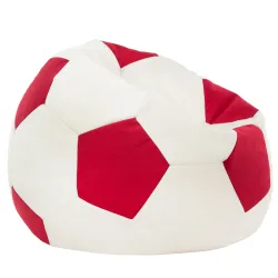 Sessel Sitztzsack Fußball für Kinder - Soft-Velours