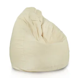 Riesensitzsack XXL für Erwachsene - Premium Naturbaumwolle - Ungefärbt, Ökologisch