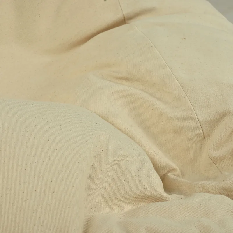 Riesensitzsack XXL für Erwachsene - Premium Naturbaumwolle - Ungefärbt, Ökologisch – Ansicht 5