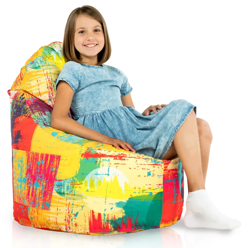 Smart Kompakt-Sitzsack Porto - Premium Print-Stoff – Ansicht 16