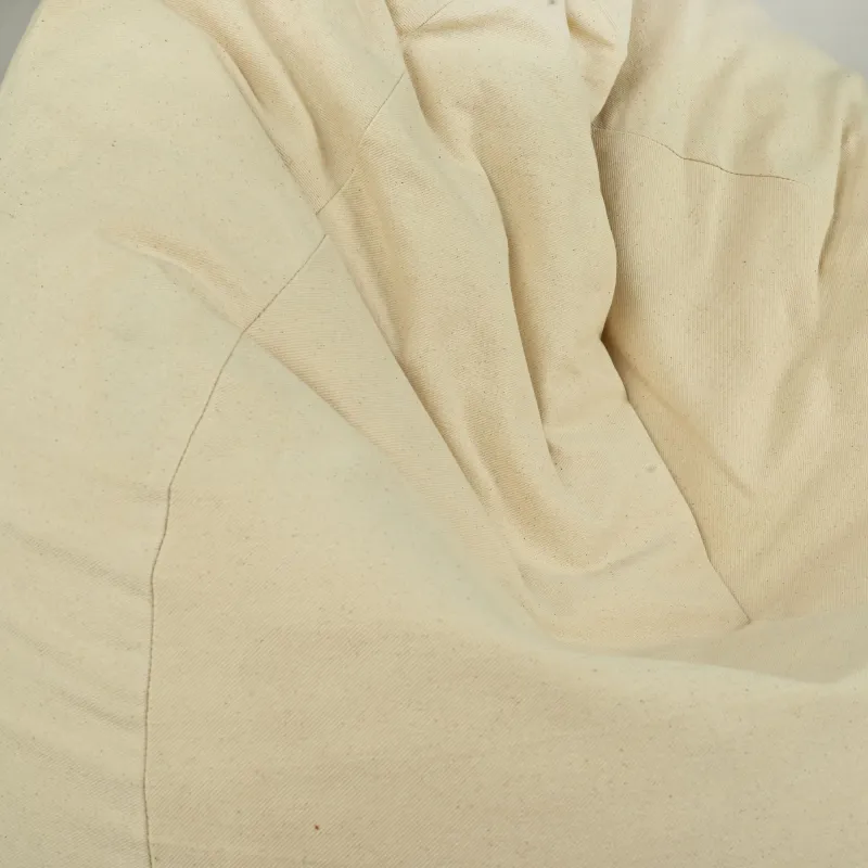 Sitzsack XL Klassik - Premium Naturbaumwolle - Ungefärbt, Ökologisch – Ansicht 3