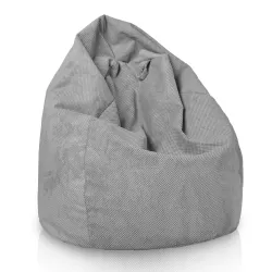 Sitzsack Klassik -Struktur-Velours Dot