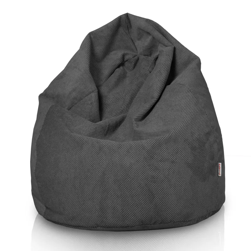 Sitzsack XL Klassik -Struktur-Velours Dot – Ansicht 17