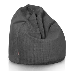 Kinder-Sitzsack L - Struktur-Velours Dot