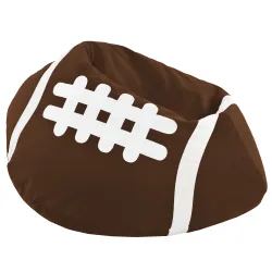 Dunkelbraun Sitzsack Rugby - Soft-Velours