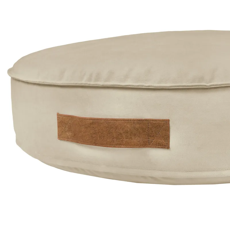 Rundes Hundebett und Katzenbett 80 cm - Soft-Velours – Ansicht 2