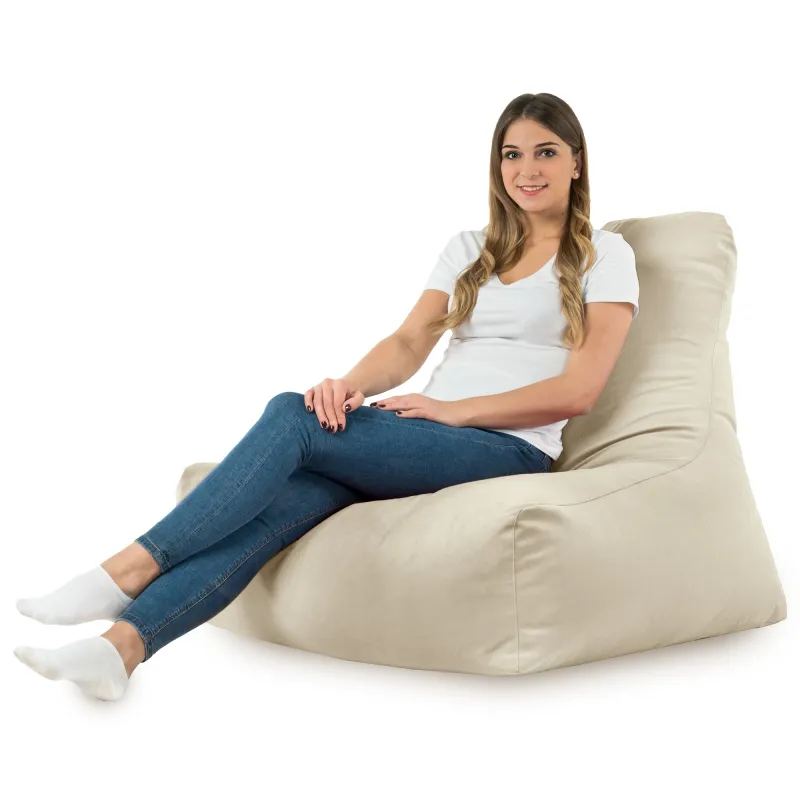 Sitzsack-Sessel mit Rückenlehne Bali - Soft-Velours – Ansicht 43
