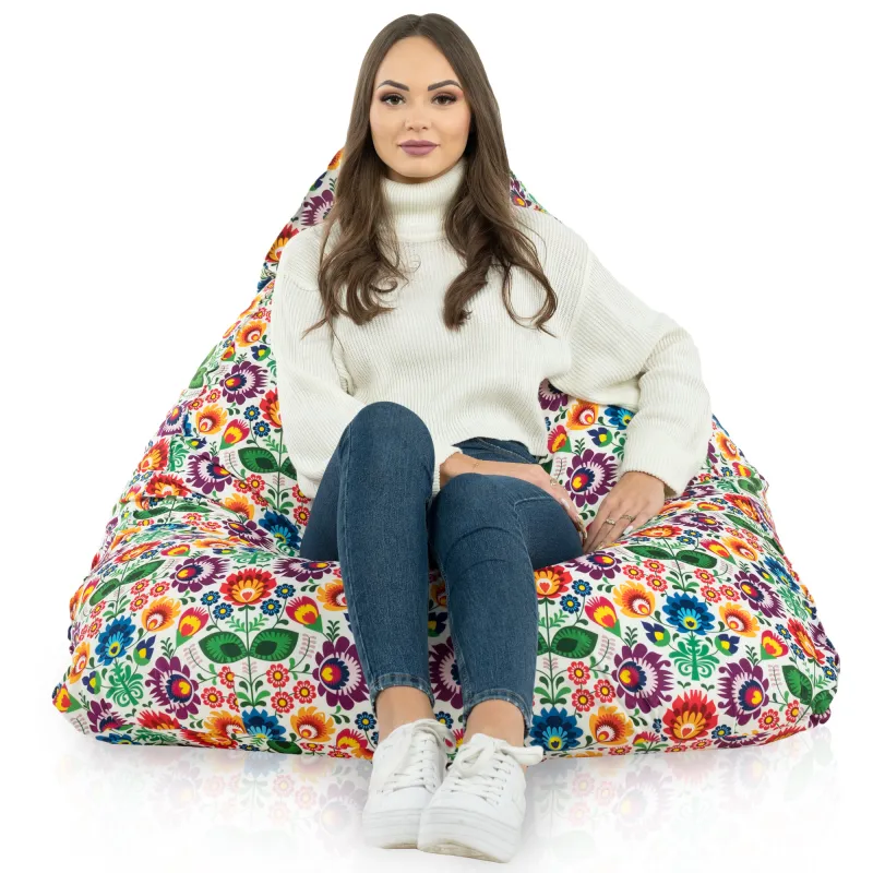 Boden-Sitzsack XL Bermuda - Premium Print-Stoff – Ansicht 45