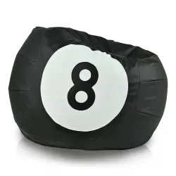 Sitzsack Bilardkugel 8 Kunstleder