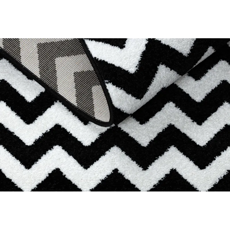Teppich SKETCH - F561 creme/schwarz - Zickzack