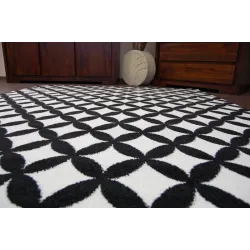 Teppich SKETCH - F757 creme/schwarz - Diamant