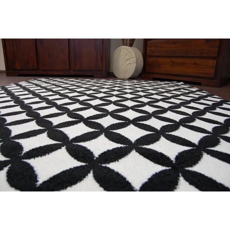 Teppich SKETCH - F757 creme/schwarz - Diamant