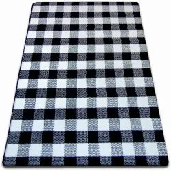Teppich SKETCH - creme/schwarz - kariert