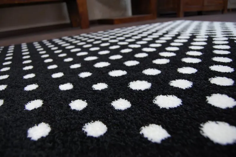 Teppich SKETCH - F762 creme/schwarz - dots