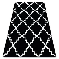Teppich SKETCH - schwarz/creme trellis