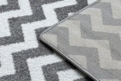 Teppich SKETCH - F561 grau/weiß - Zickzack