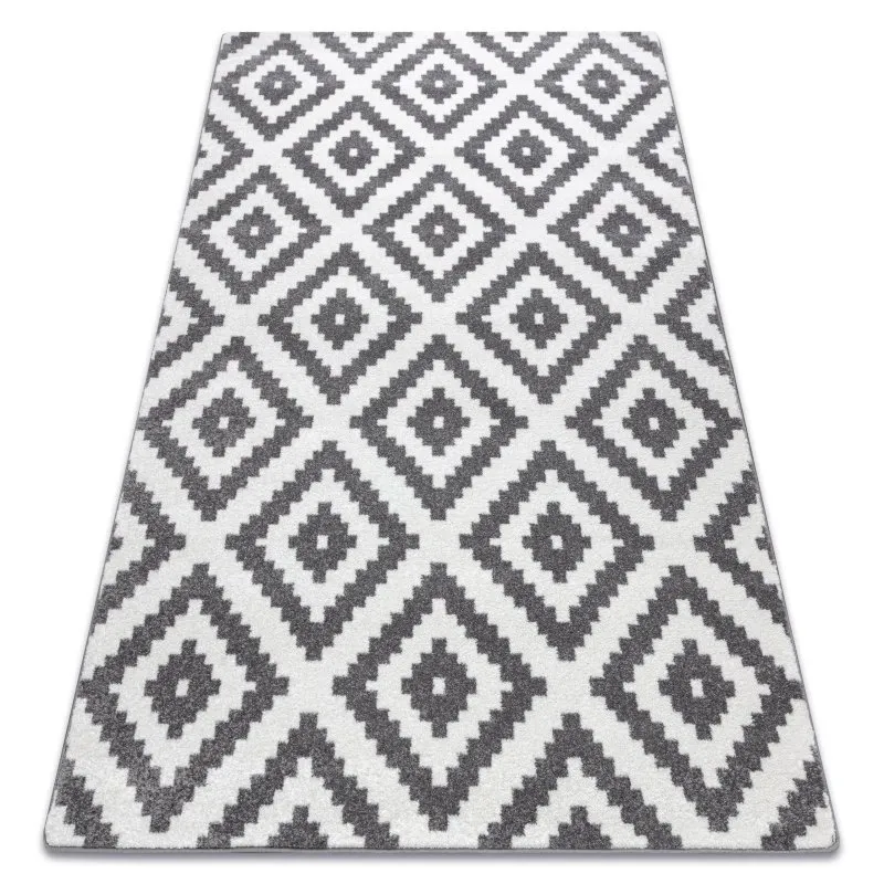 Teppich SKETCH - F998 creme/grau - Quadrate