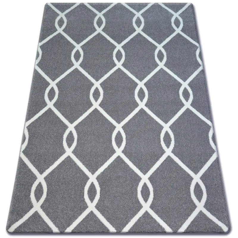 Teppich SKETCH - F934 grau /creme trellis