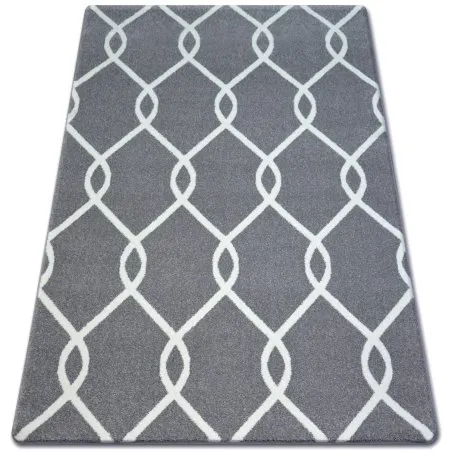 Teppich SKETCH - F934 grau /creme trellis