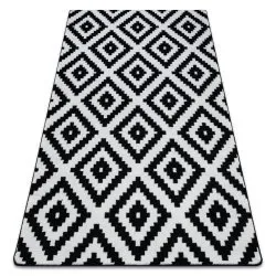Teppich SKETCH - creme/schwarz - Quadrate