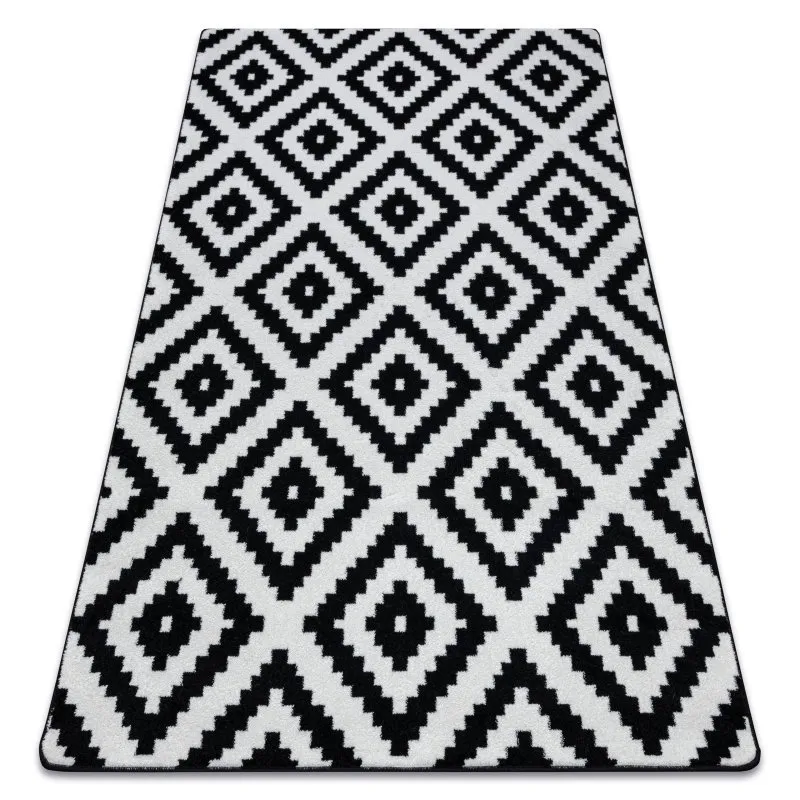 Teppich SKETCH - F998 creme/schwarz - Quadrate