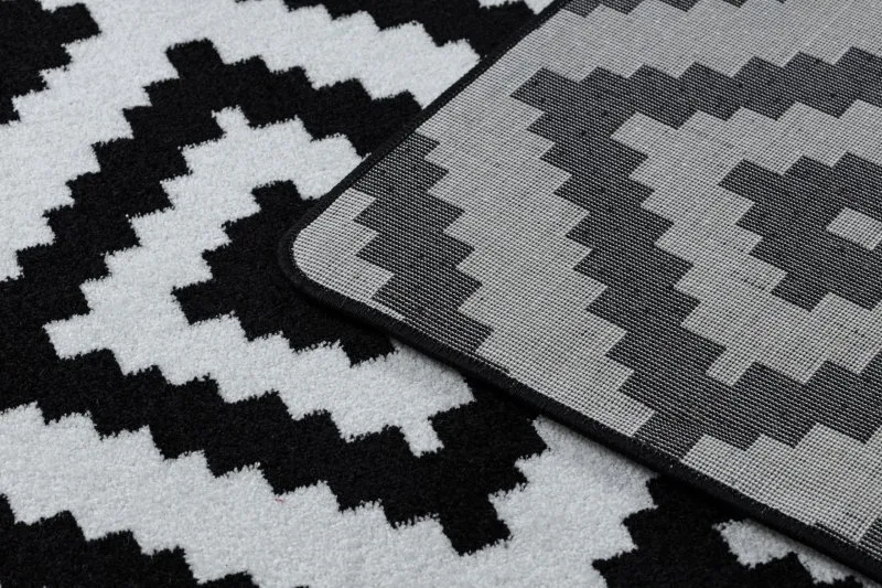 Teppich SKETCH - F998 creme/schwarz - Quadrate