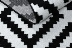 Teppich SKETCH - F998 creme/schwarz - Quadrate