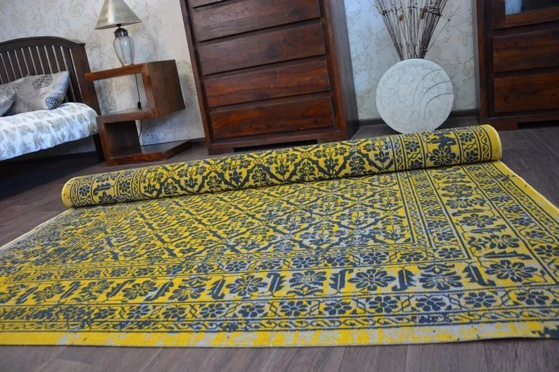 Teppich VINTAGE Blumen 22209/025 gelb