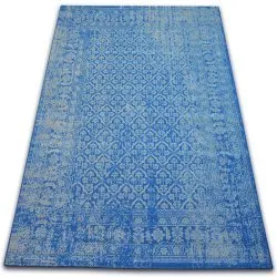 Teppich VINTAGE Blumen blau