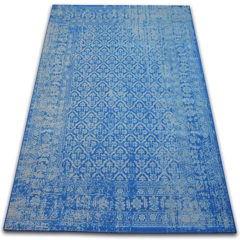 Teppich VINTAGE Blumen 22209/543 blau